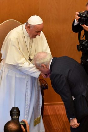 Martin Scorsese in Vaticano in visita a Papa Francesco