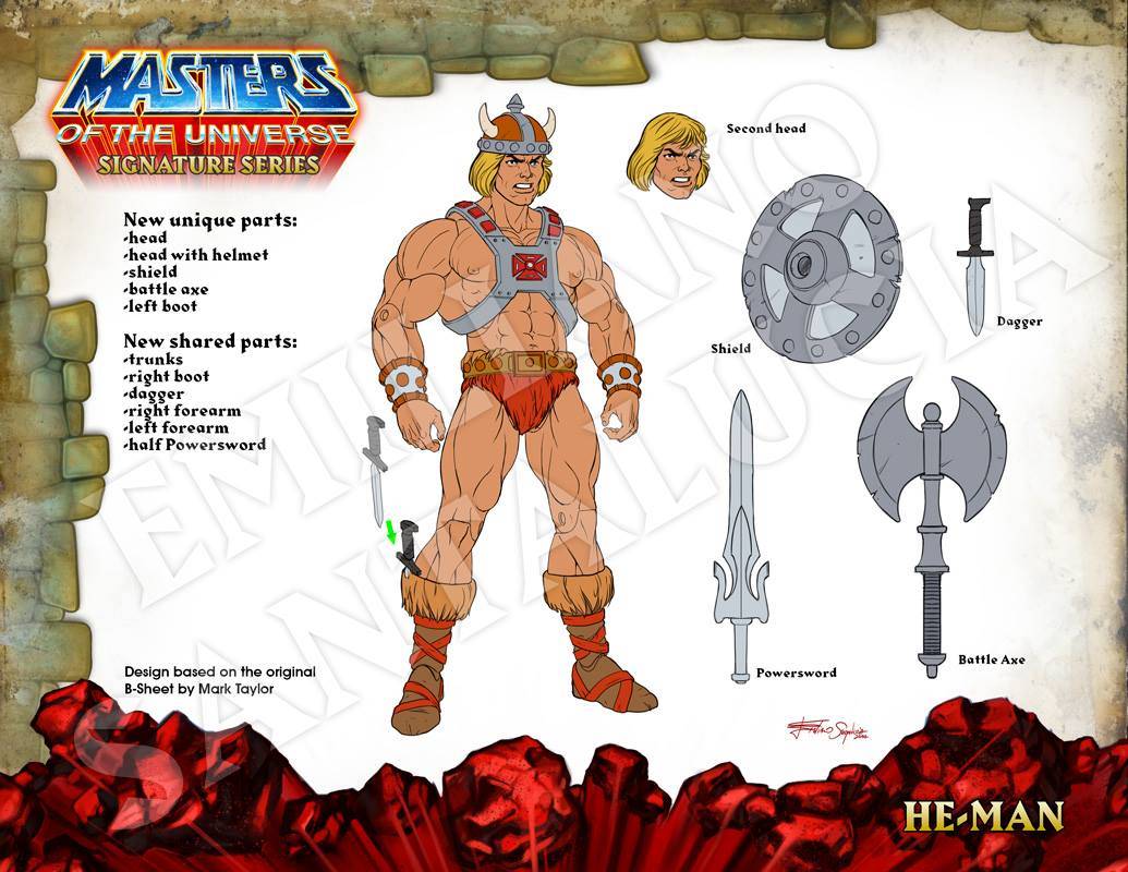He-Man concept design giocattolo