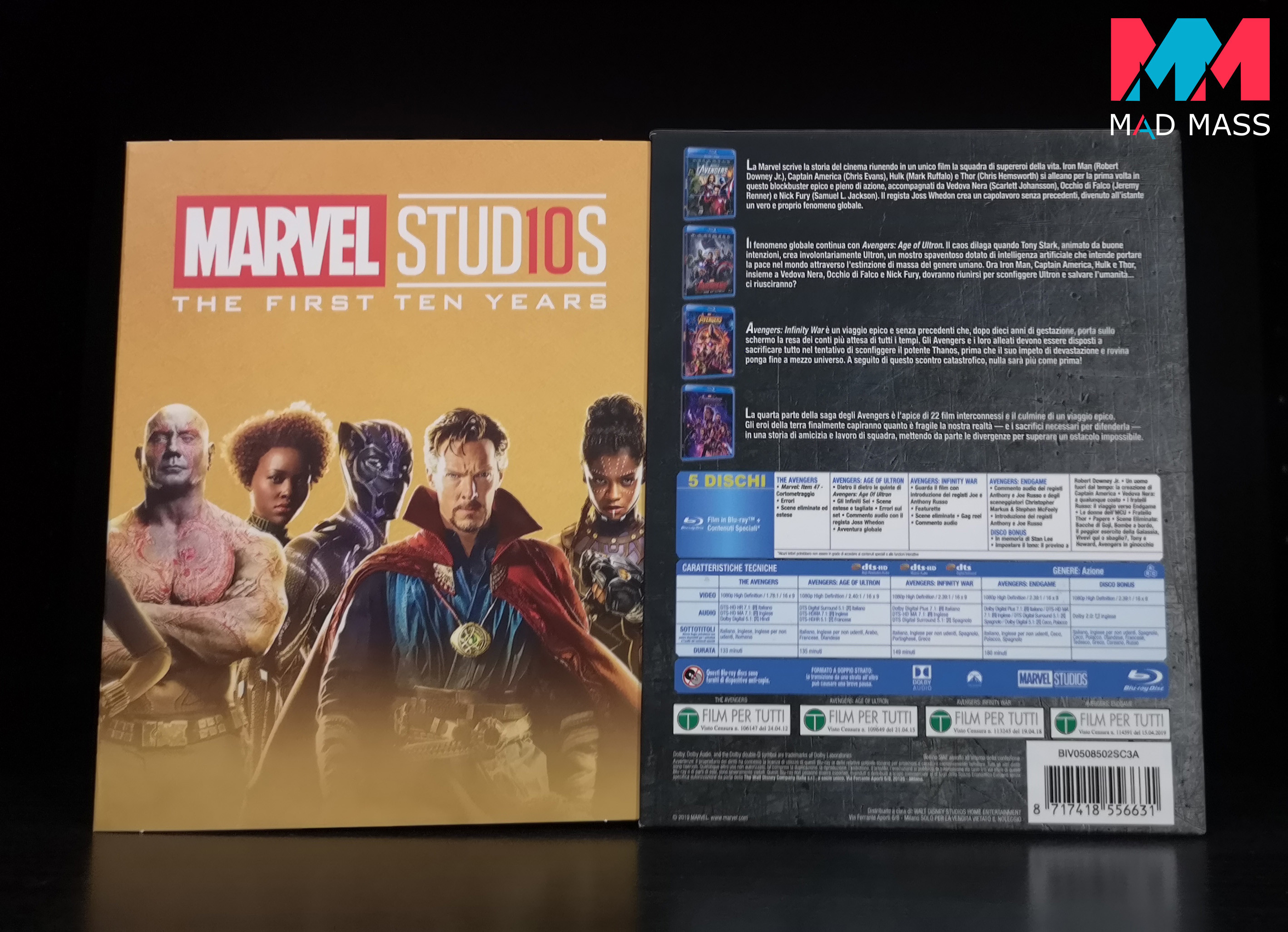 Avengers Uniti: la collezione completa dei 4 film in Blu-ray