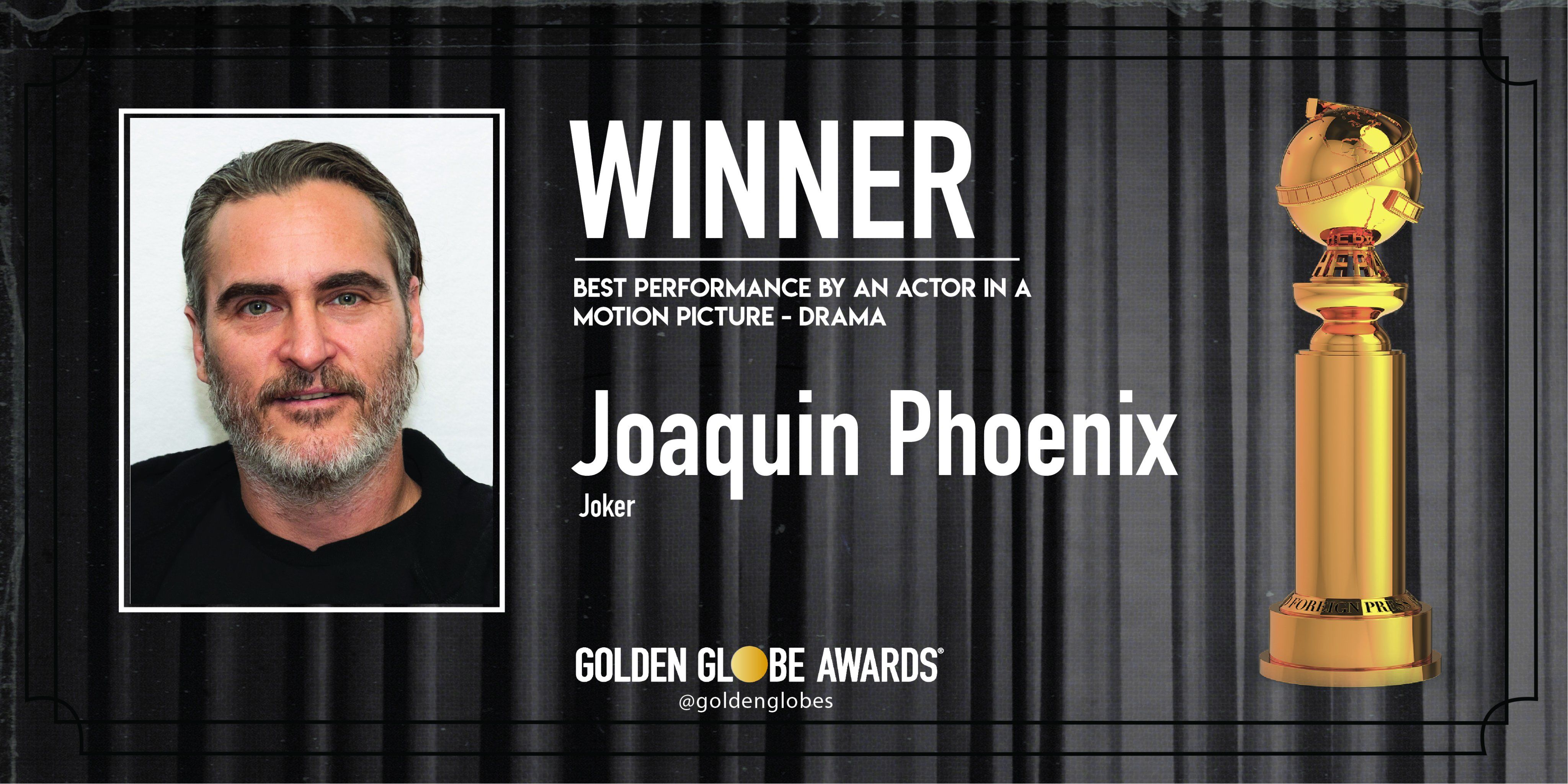 Golden Globe 2020: Joaquin Phoenix Miglior Attore