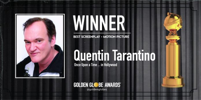 Quentin Tarantino Golden Globe 2020 Migliore Sceneggiatura