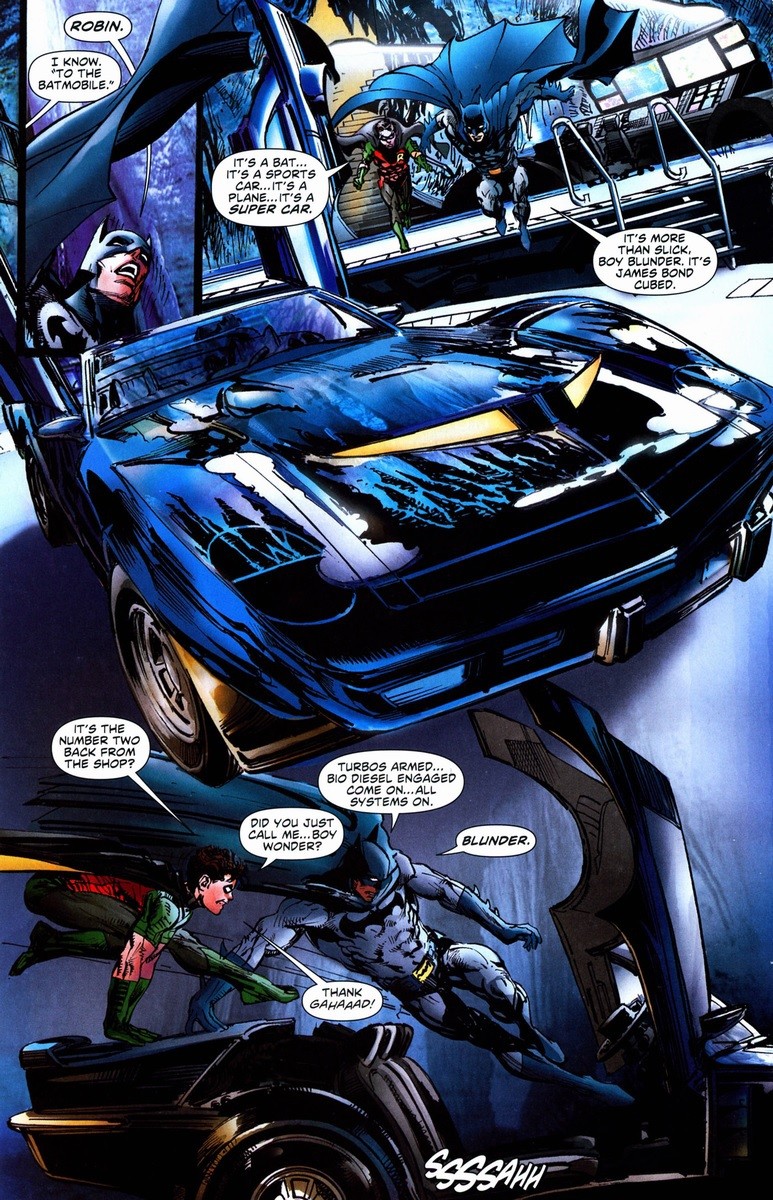 La Batmobile in Batman: Odyssey di Neal Adams