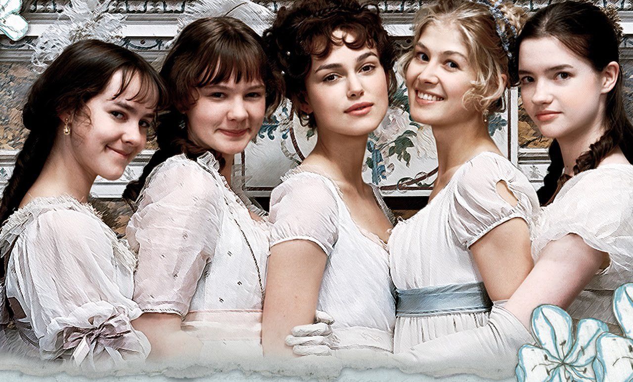 Jena Malone, Carey Mulligan, Keira Knightley, Rosamund Pike e Talulah Riley