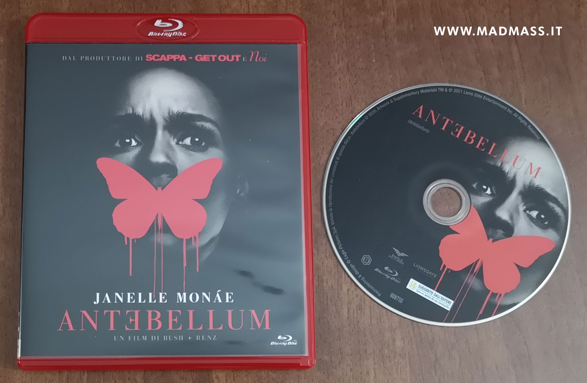 L'edizione home video in Blu-ray di Antebellum