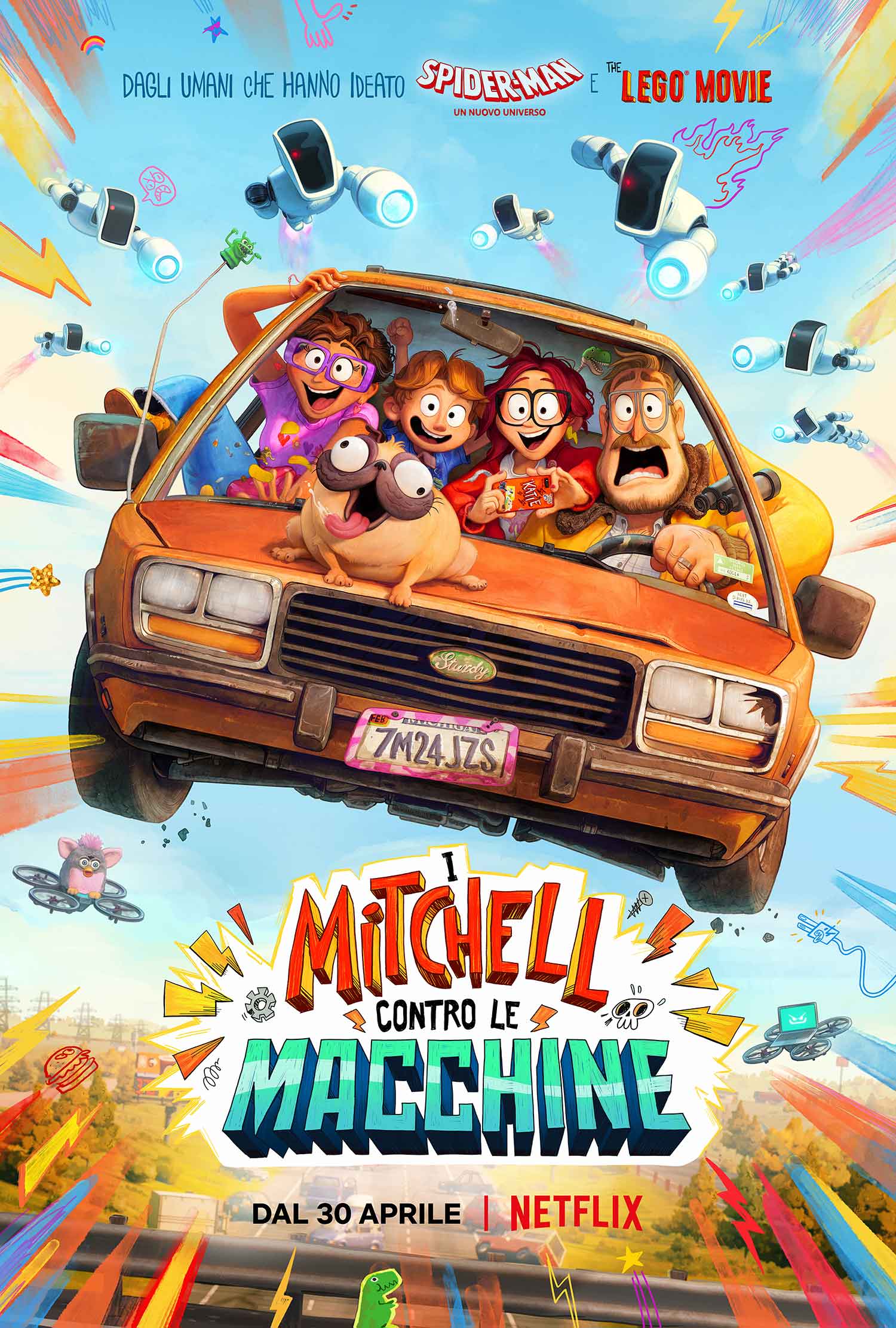 I Mitchell contro le macchine recensione film d'animazione Netflix