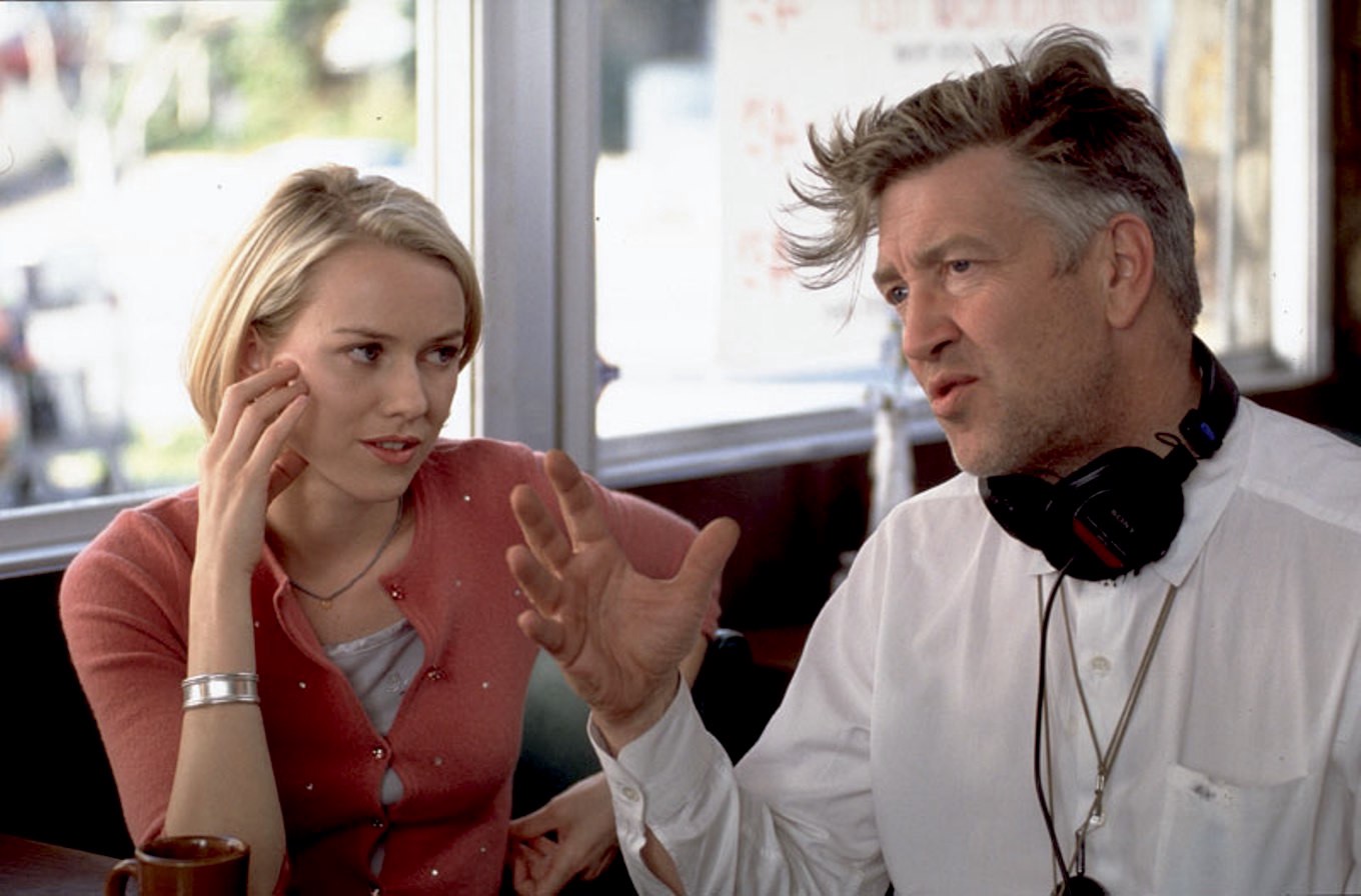 Naomi Watts e David Lynch sul set di Mulholland Drive