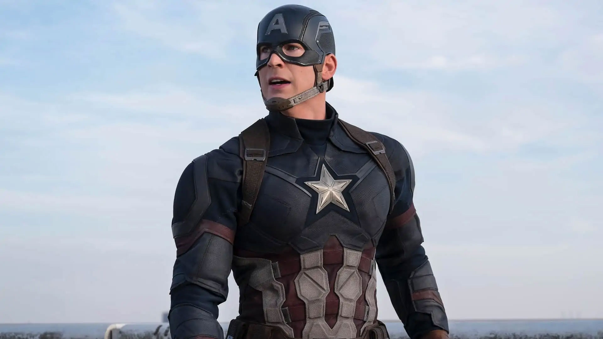 Chris Evans nelle vesti di Captain America