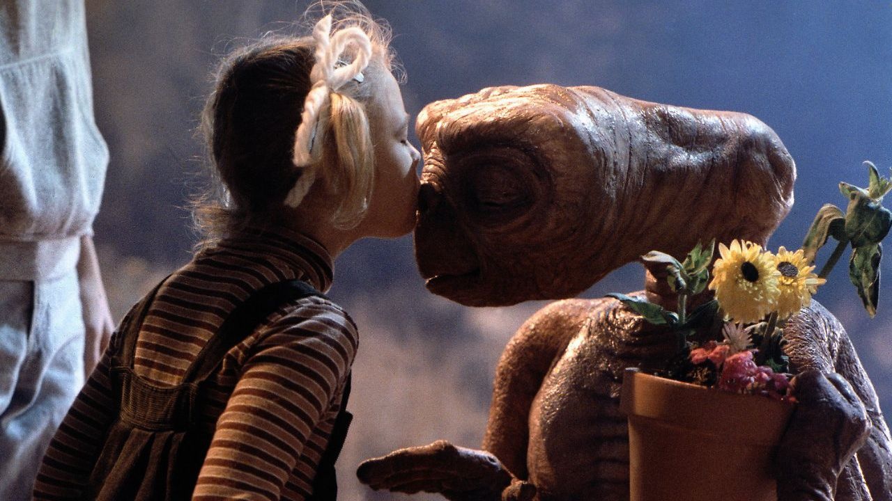 E.T. durante il suo addio alla terra