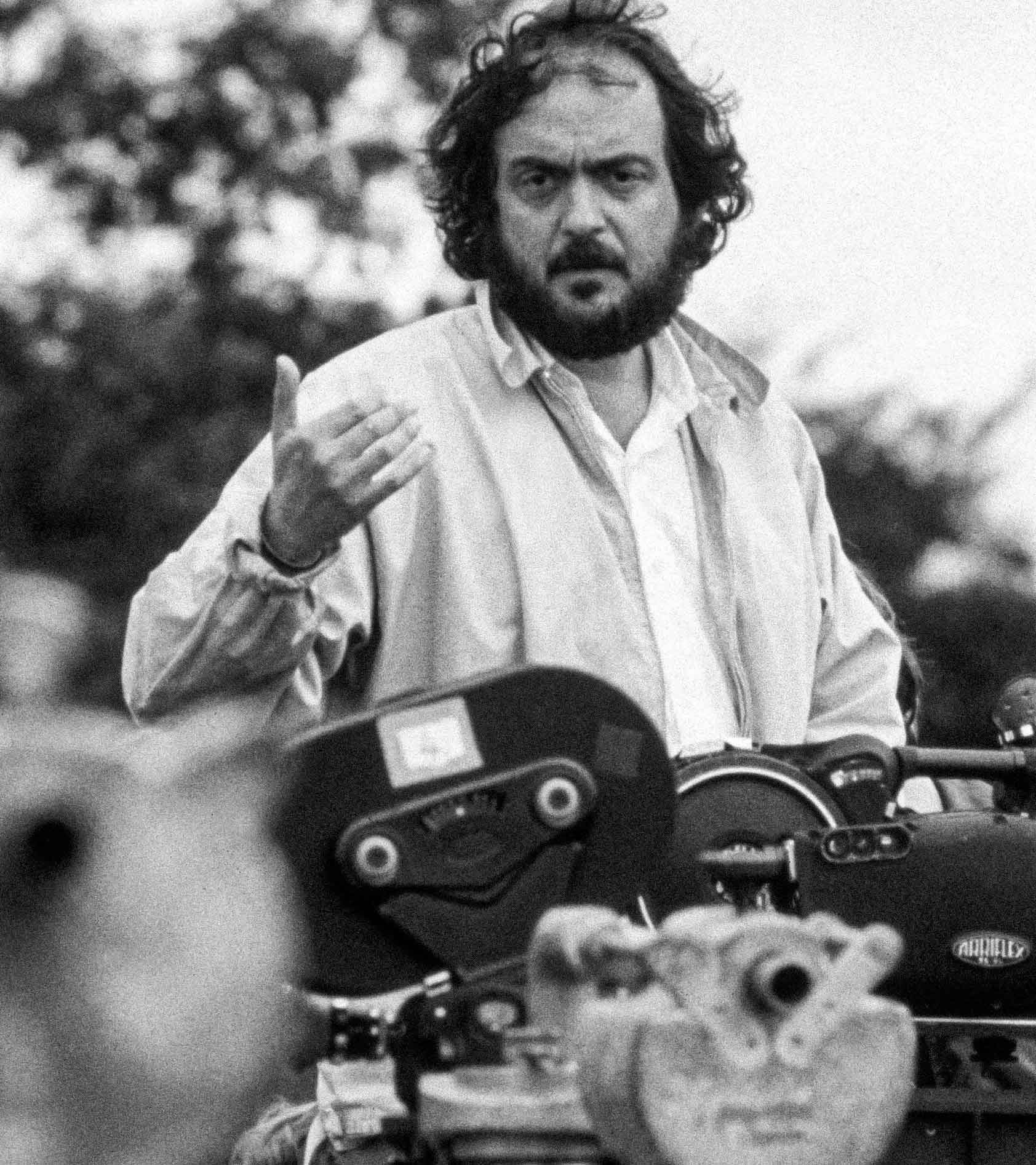 Stanley Kubrick sul set di Barry Lindon