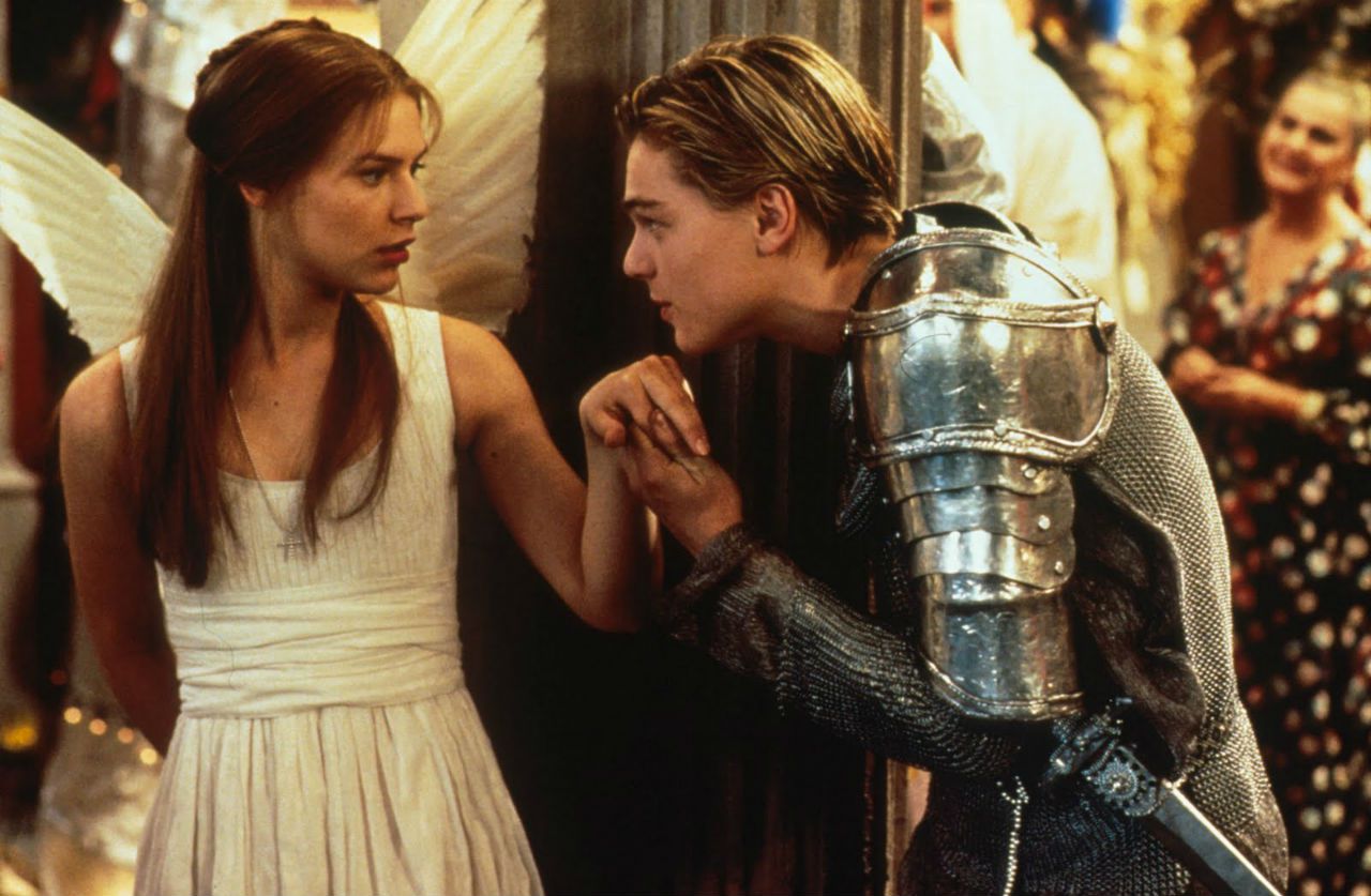 Claire Danes e Leonardo DiCaprio in Romeo + Giulietta di William Shakespeare