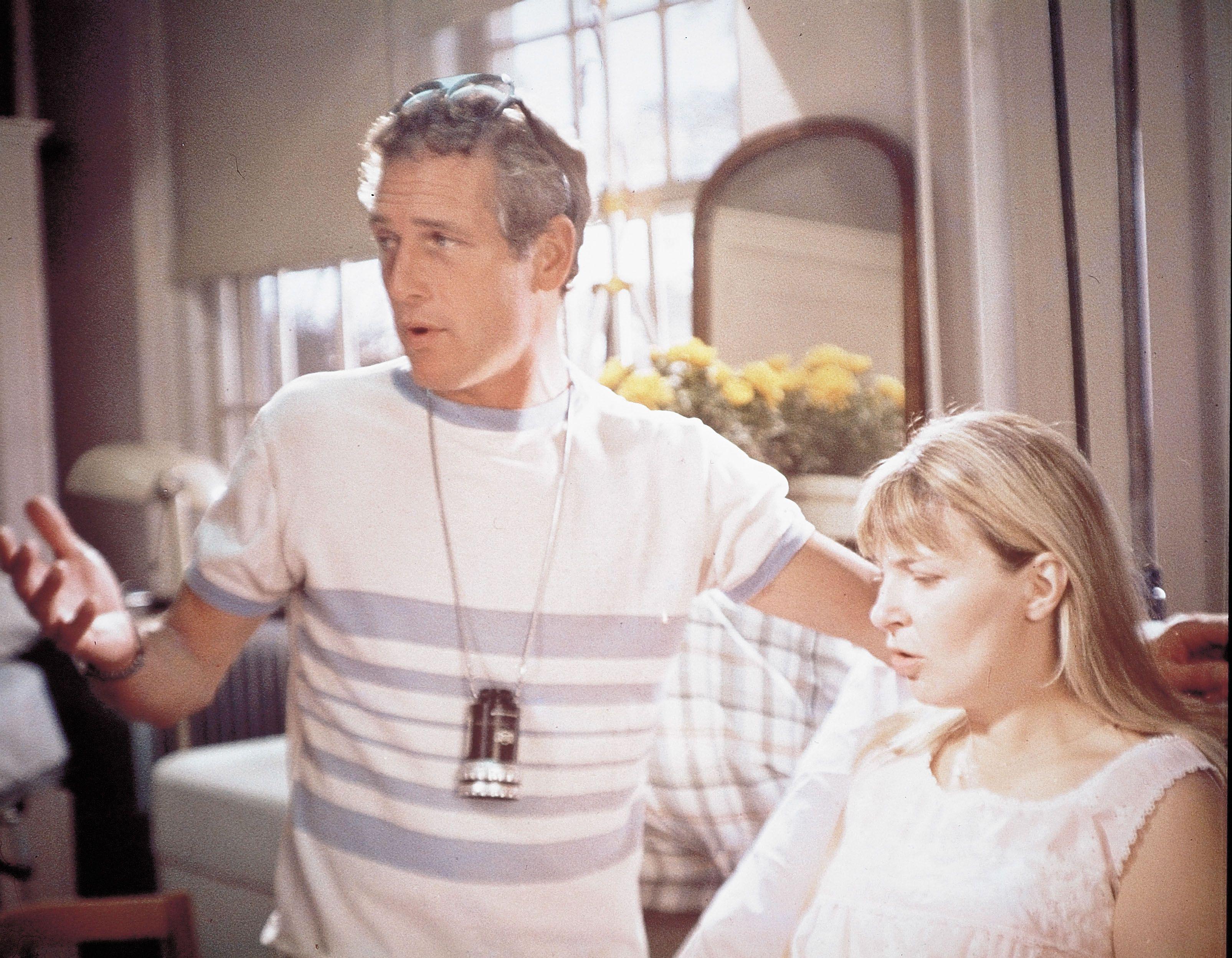 Paul Newman e Joanne Woodward sul set di Rachel, Rachel