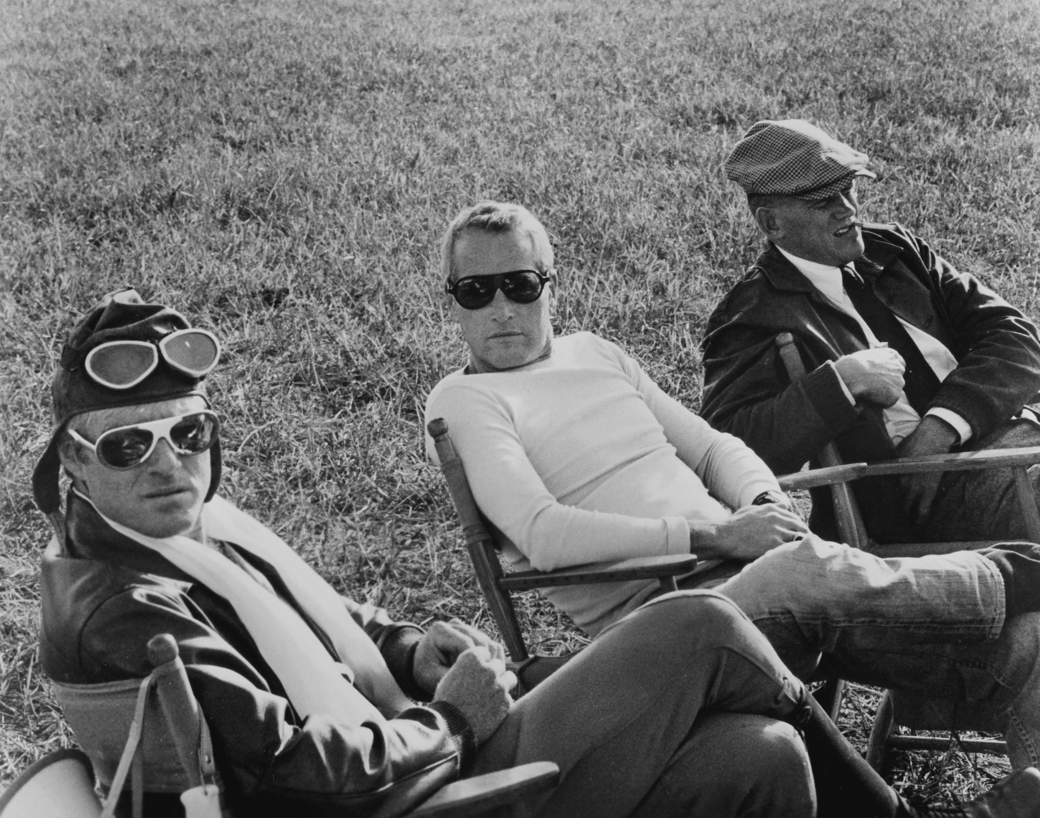 Robert Redford, Paul Newman e Bo Svenson sul set de Il temerario