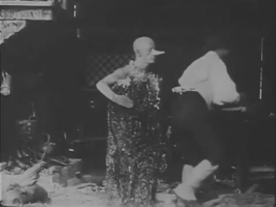 Ferdinand Guillame ed Augusto Mastripietri nel Pinocchio di Giulio Antamoro del 1911