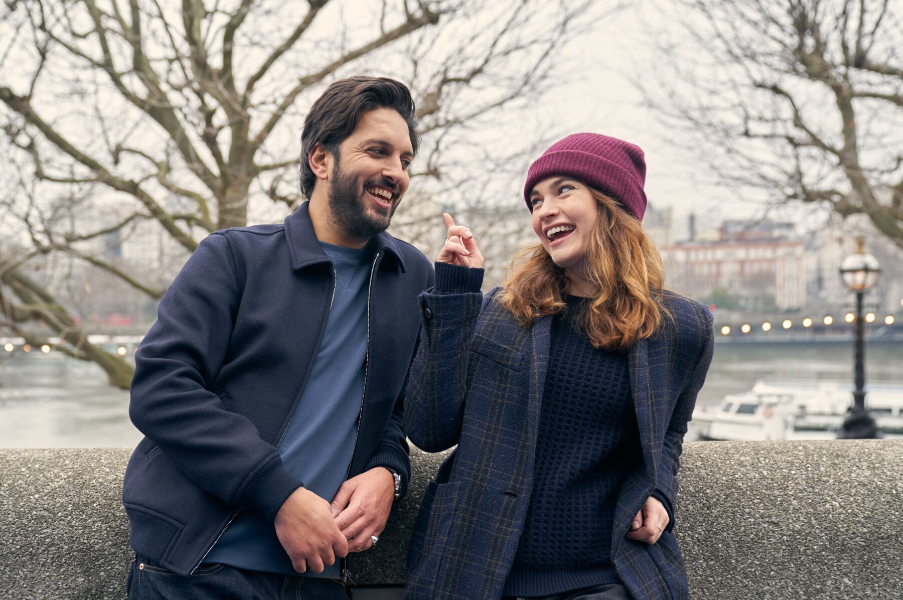 Shazad Latif e Lily James in What's Love?