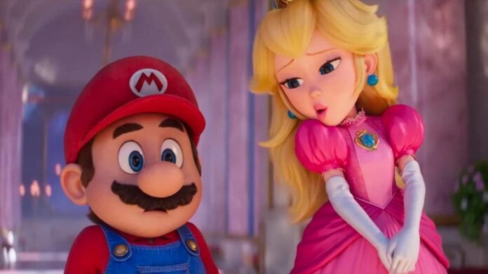 Mario e Peach in Super Mario Bros. - Il film